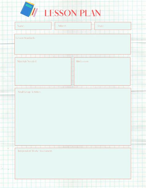 Grid Template for Lesson Planning